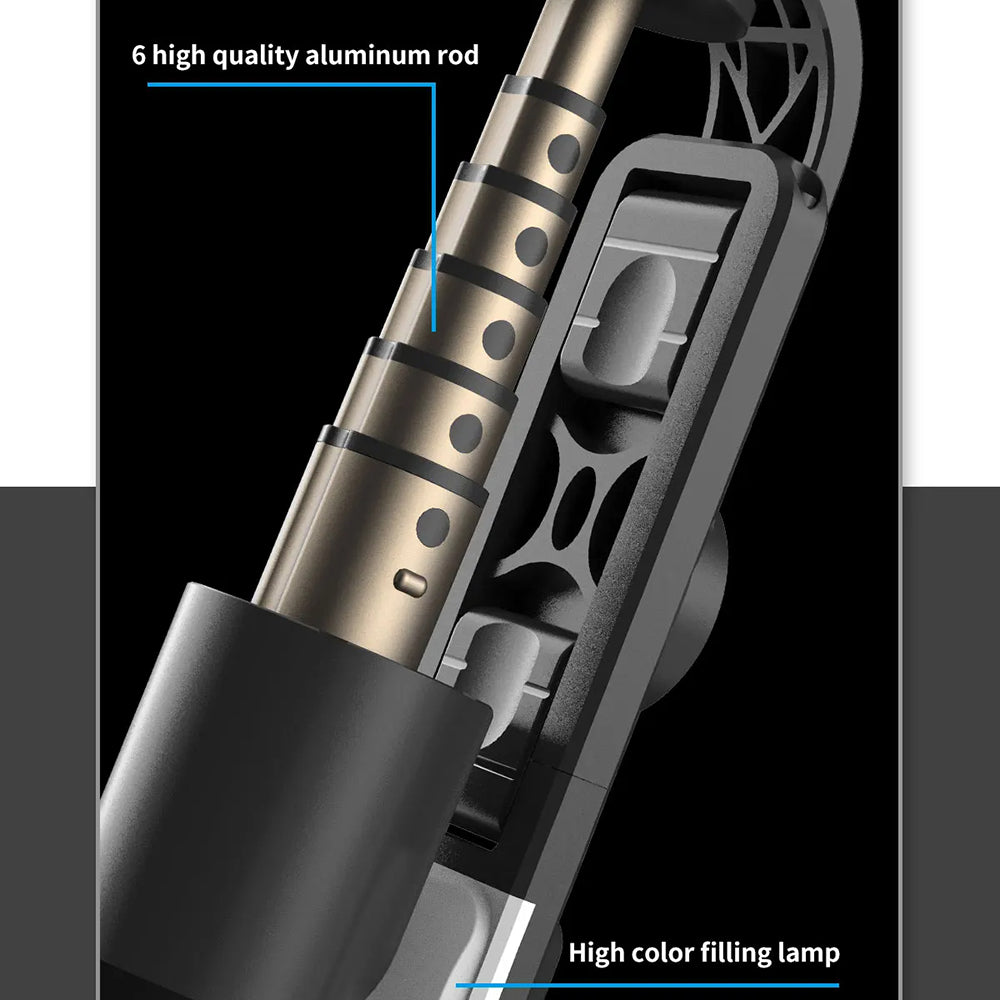 Selfie Stick Bluetooth Techsuit L10s, Univerzalan, Crni