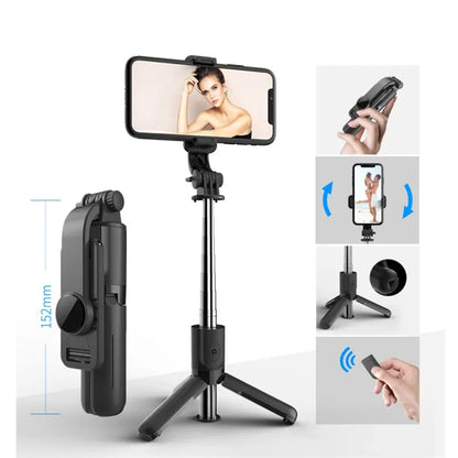 Selfie Stick Bluetooth Techsuit L11, Univerzalan, Crni