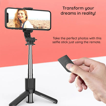 Selfie Stick Bluetooth Techsuit L11, Univerzalan, Crni