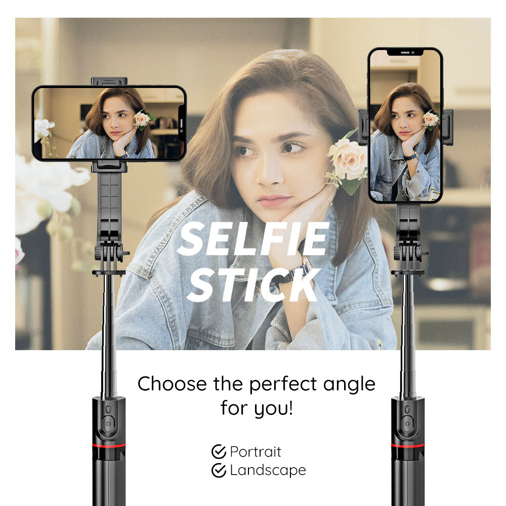 Selfie Stick Bluetooth Techsuit L13, Univerzalan, Crni