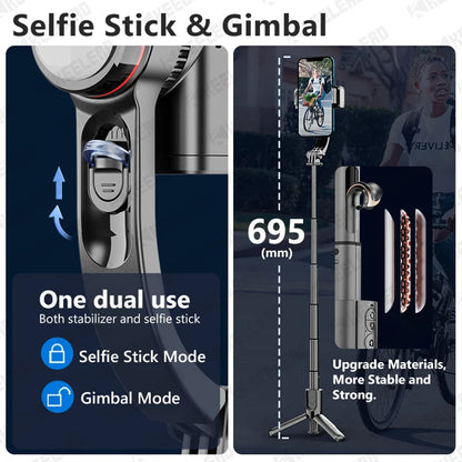 Selfie Stick Bluetooth Techsuit L18sMini, Univerzalan, Crni