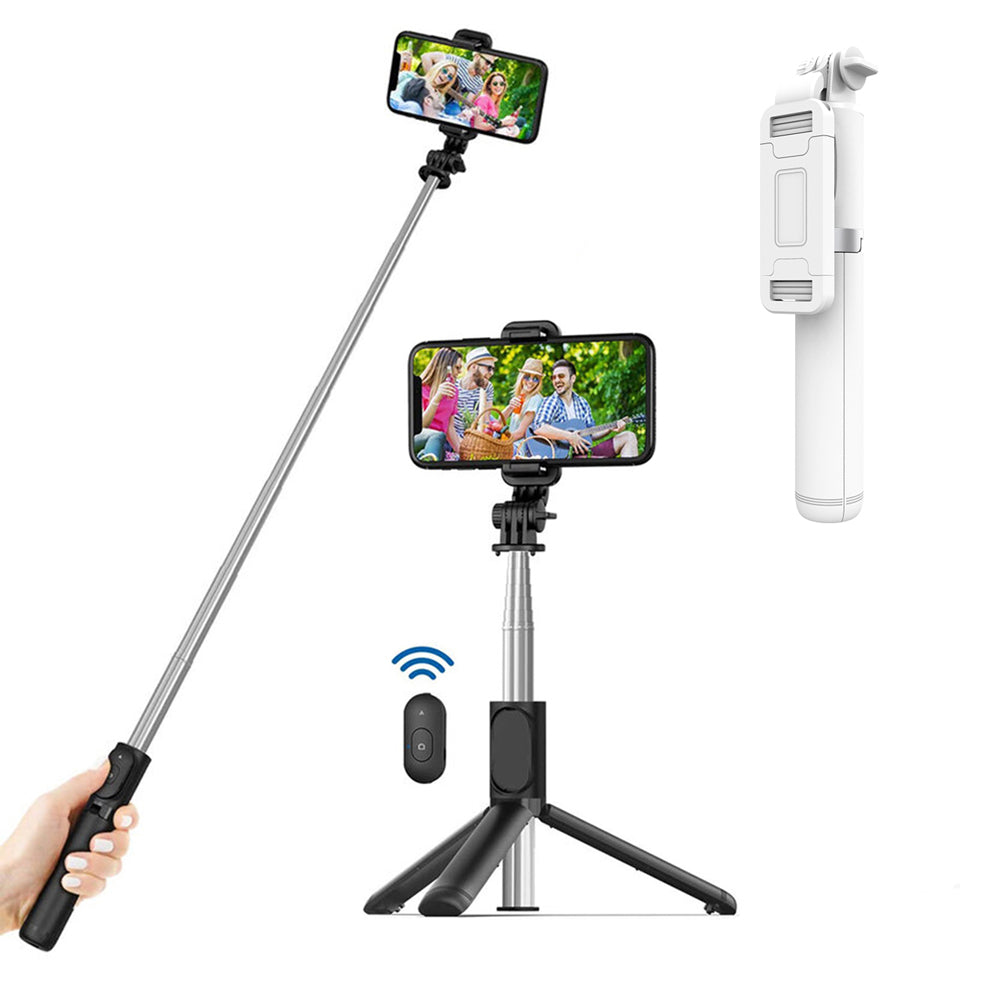 Selfie Stick Bluetooth Techsuit Q01, Univerzalan, Bijeli