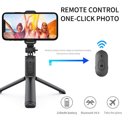 Selfie Stick Bluetooth Techsuit Q01, Univerzalan, Crni