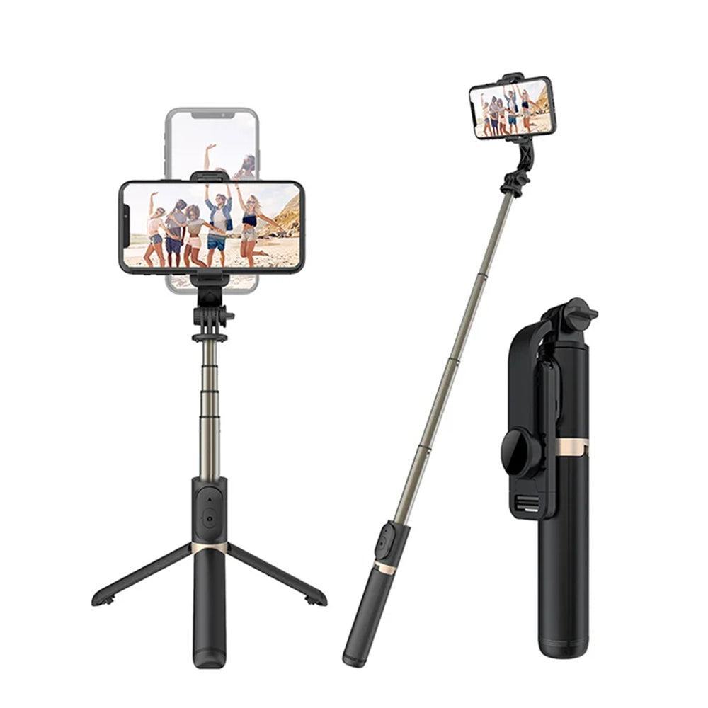 Selfie Stick Bluetooth Techsuit Q03, Univerzalan, Crni