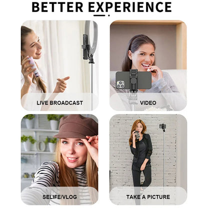 Selfie Stick Bluetooth Techsuit Q05, Univerzalan, Crni