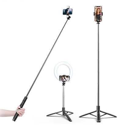 Selfie Stick Bluetooth Techsuit Q05, Univerzalan, Crni