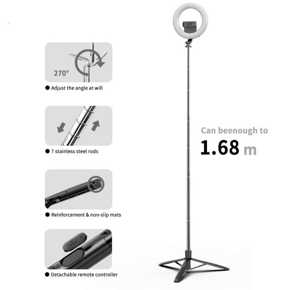 Selfie Stick Bluetooth Techsuit Q05s, Univerzalan, Crni