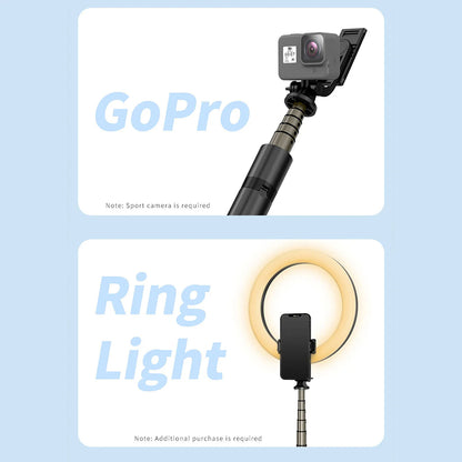 Selfie Stick Bluetooth Techsuit Q06, Univerzalan, Crni