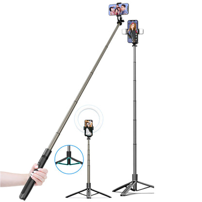 Selfie Stick Bluetooth Techsuit Q06, Univerzalan, Crni