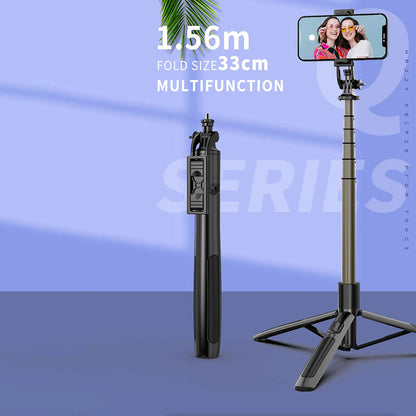Selfie Stick Bluetooth Techsuit Q06, Univerzalan, Crni