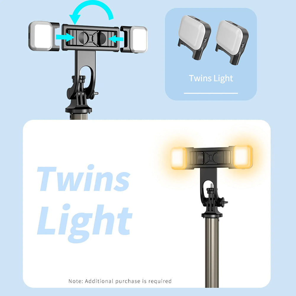 Selfie Stick Bluetooth Techsuit Q06, Univerzalan, Crni