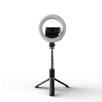 Selfie Stick Bluetooth Techsuit Q07 Ring Light, Univerzalan, Crni