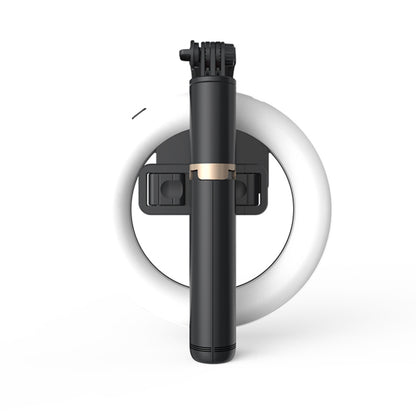 Selfie Stick Bluetooth Techsuit Q07 Ring Light, Univerzalan, Crni