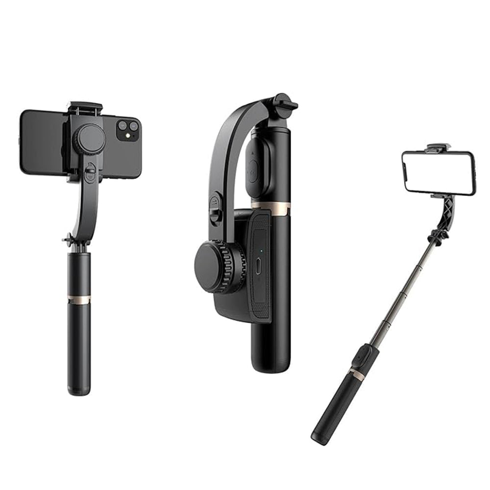 Selfie Stick Bluetooth Techsuit Q08, Univerzalan, Crni