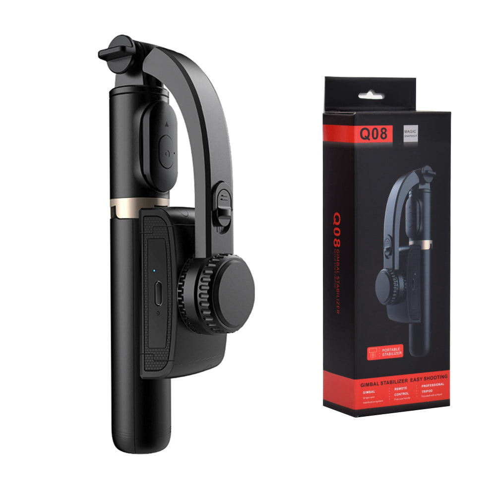 Selfie Stick Bluetooth Techsuit Q08, Univerzalan, Crni