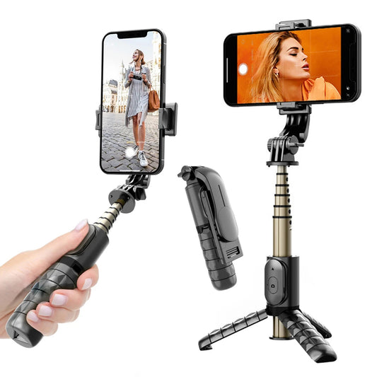 Selfie Stick Bluetooth Techsuit Q10, Univerzalan, Crni
