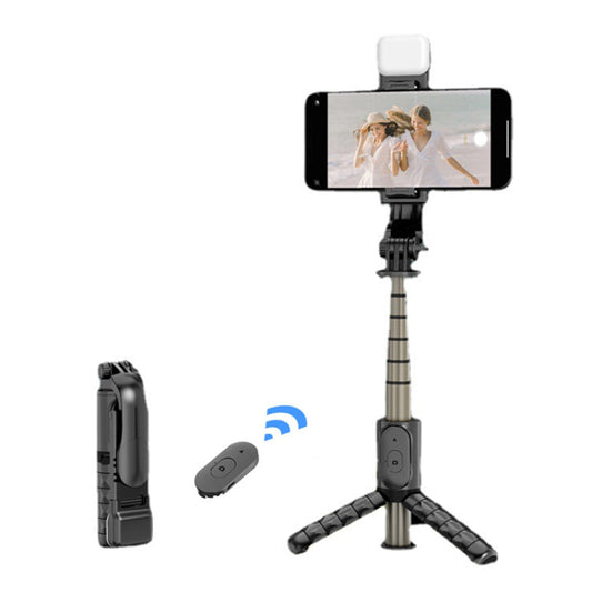 Selfie Stick Bluetooth Techsuit Q10s, Univerzalan, Crni