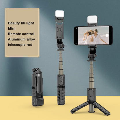 Selfie Stick Bluetooth Techsuit Q10s, Univerzalan, Crni