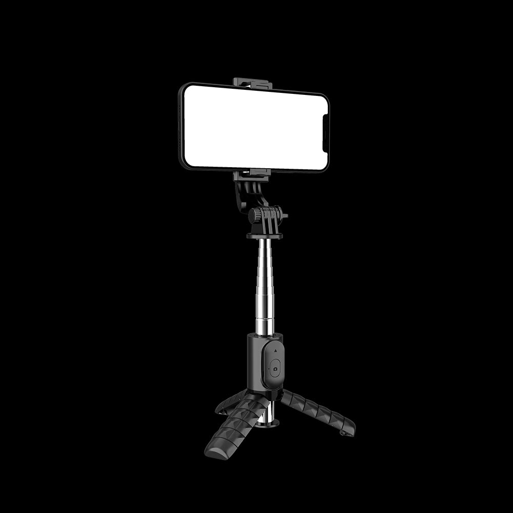 Selfie Stick Bluetooth Techsuit Q11, Univerzalan, Crni