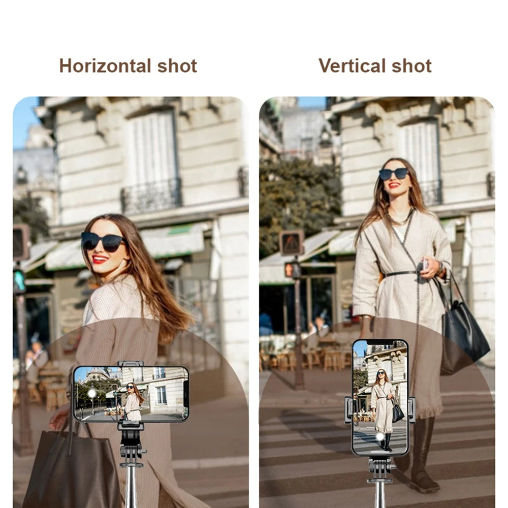 Selfie Stick Bluetooth Techsuit Q11s, Univerzalan, Crni