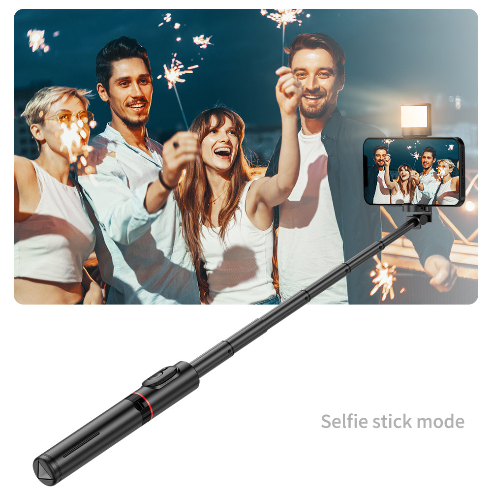 Selfie Stick Bluetooth Techsuit Q12S, Univerzalan, Crni