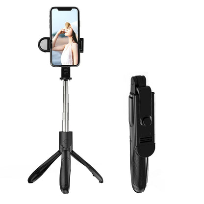 Selfie Stick Bluetooth Techsuit S01-S, Univerzalan, Crni