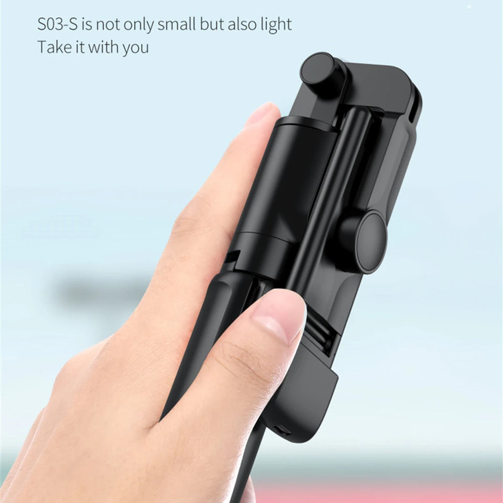 Selfie Stick Bluetooth Techsuit S03-S, Univerzalan, Crni