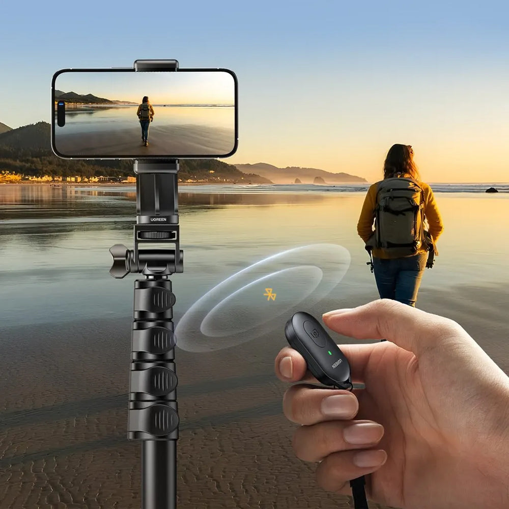 Selfie Stick Bluetooth UGREEN LP680, Univerzalan, Crna