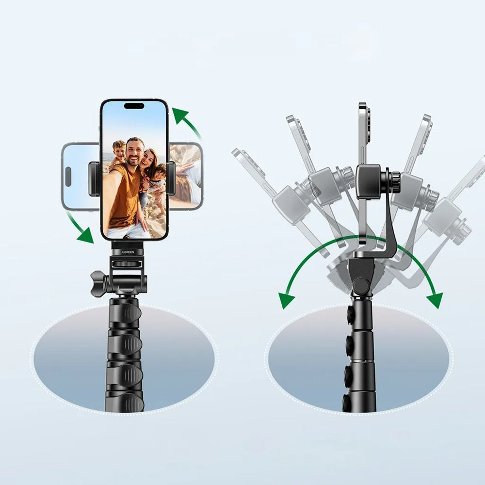 Selfie Stick Bluetooth UGREEN LP680, Univerzalan, Crna