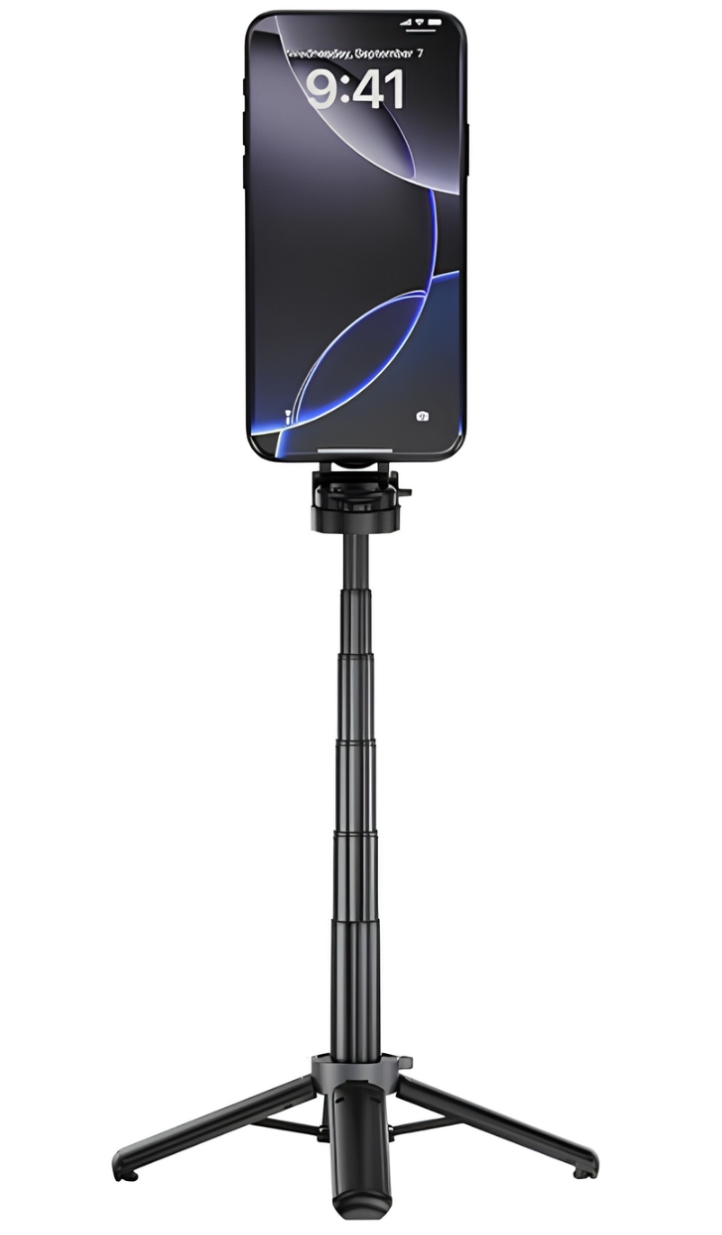 Selfie štap Bluetooth XO Design SS25 Pro, Univerzalan, Crni