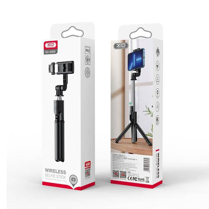Selfie Stick Bluetooth XO Design SS09, Univerzalan, Crni