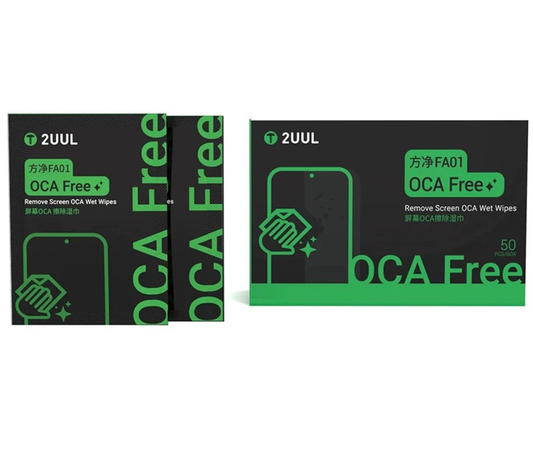 Vlažne maramice za čišćenje 2UUL FA01 za uklanjanje ljepila OCA / LOCA, Set 50 komada