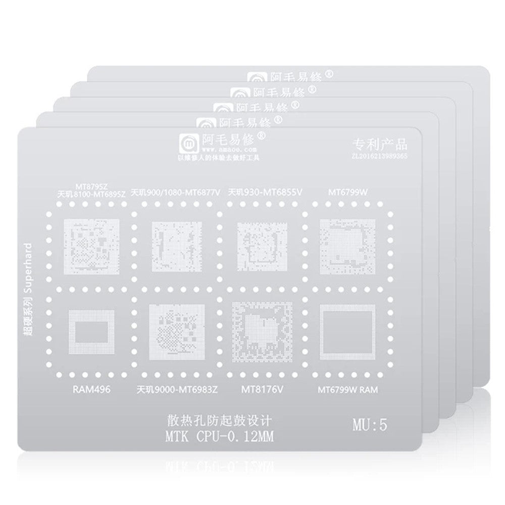 BGA Amaoe sito za CPU MTK MU1-5