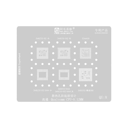 BGA Amaoe šablona za CPU Qualcomm QU1-8 Series