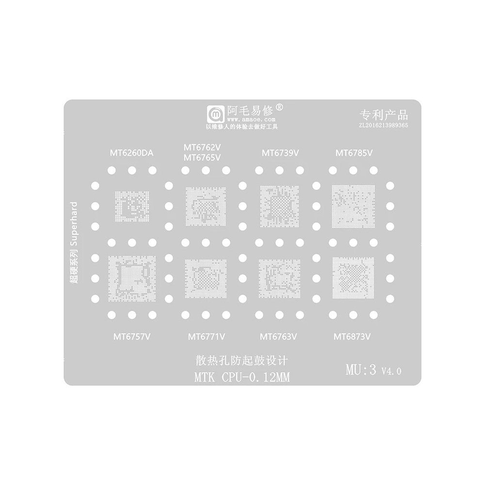 BGA Amaoe sito za CPU MTK MU1-5