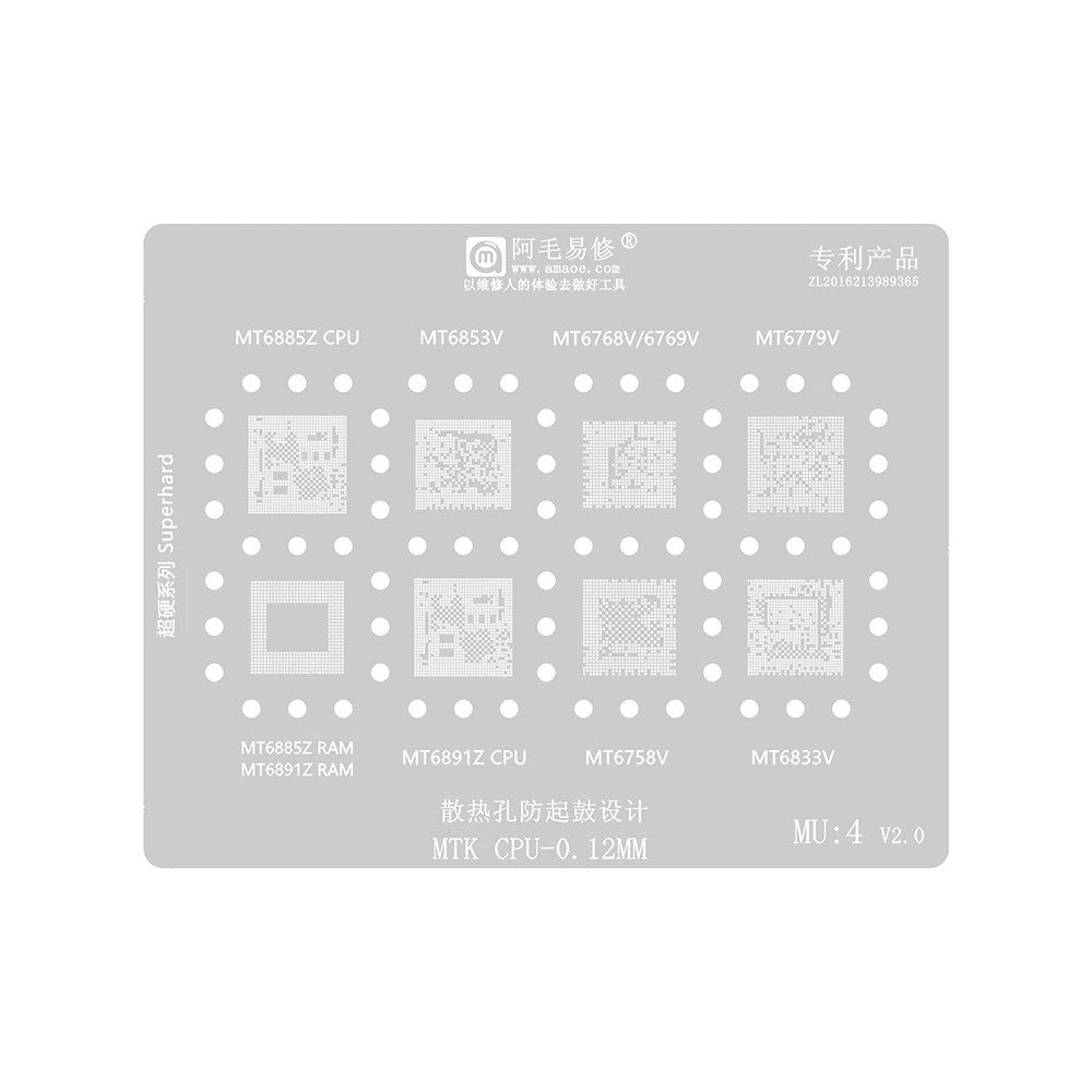 BGA Amaoe sito za CPU MTK MU1-5