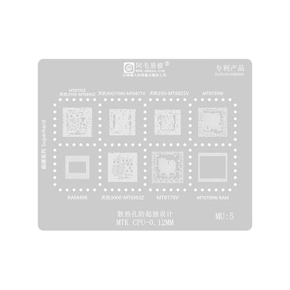 BGA Amaoe sito za CPU MTK MU1-5