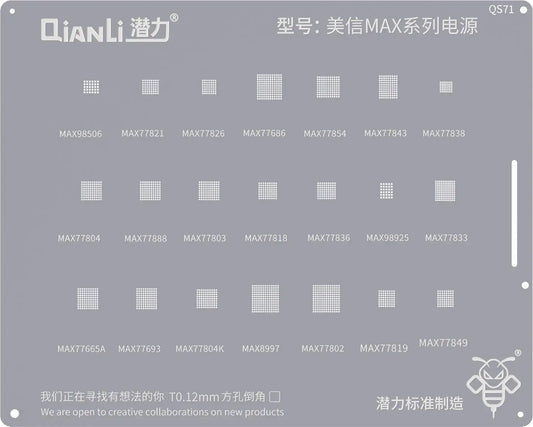 BGA QIANLI QS71 sito za Mxim Max seriju