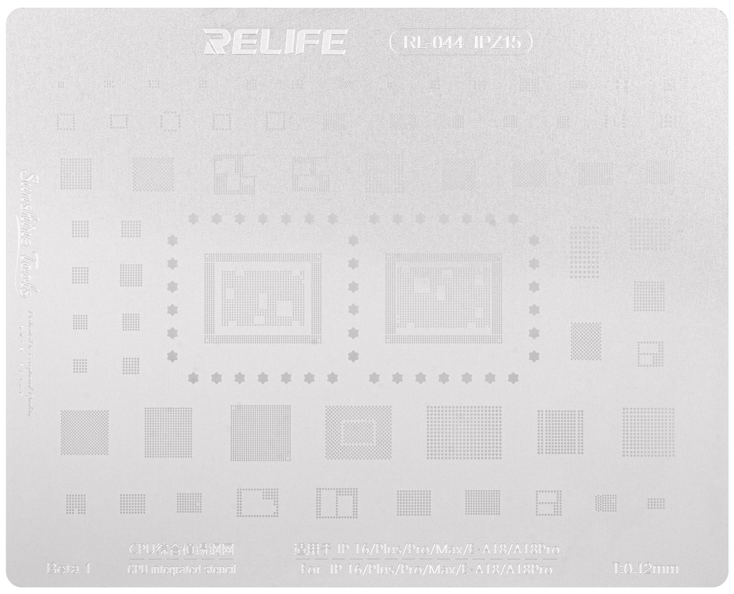 Sita BGA Relife RL-044 IPZ15 za Apple iPhone 16, CPU