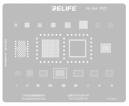 BGA šablona Relife RL-044 IPZ2 za Apple iPhone 6s / 6s Plus, CPU