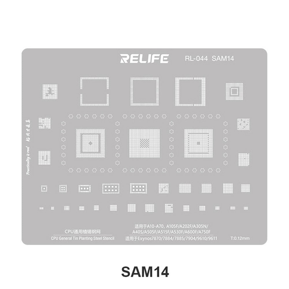 BGA šablona Relife RL-044 V2.0 za CPU Samsung Series