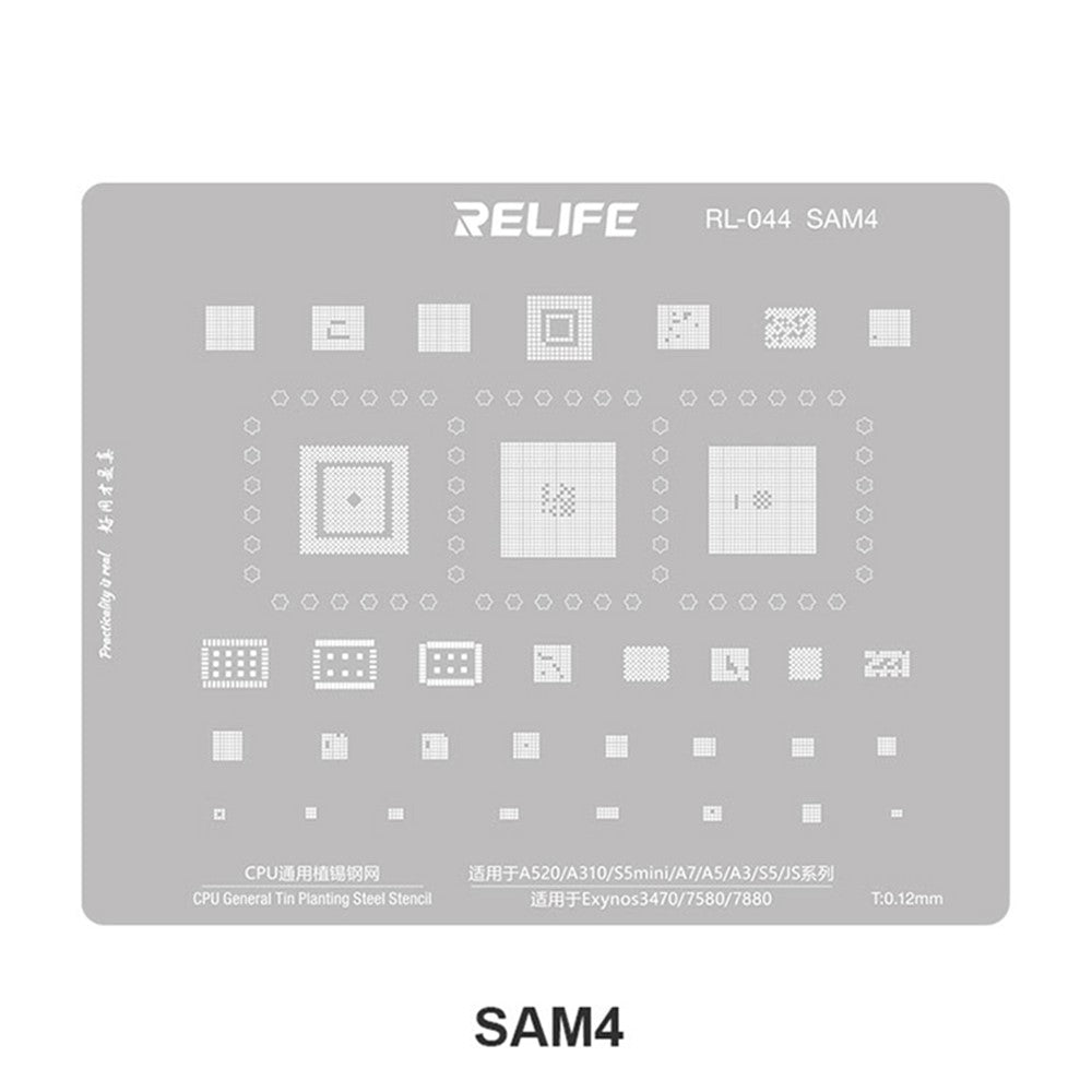 BGA šablona Relife RL-044 V2.0 za CPU Samsung Series
