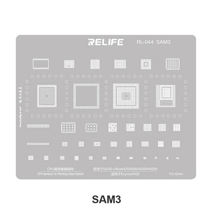 BGA šablona Relife RL-044 V2.0 za CPU Samsung Series