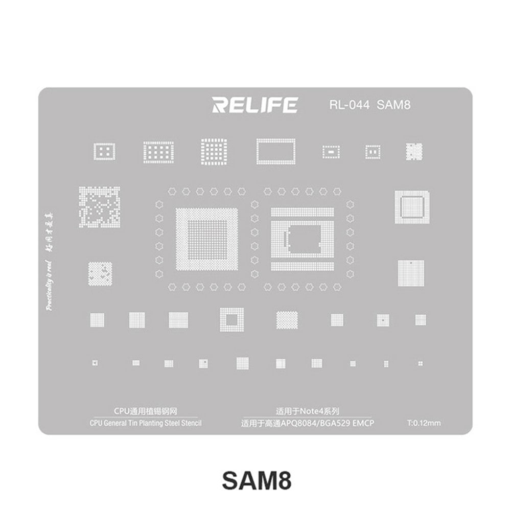 BGA šablona Relife RL-044 V2.0 za CPU Samsung Series