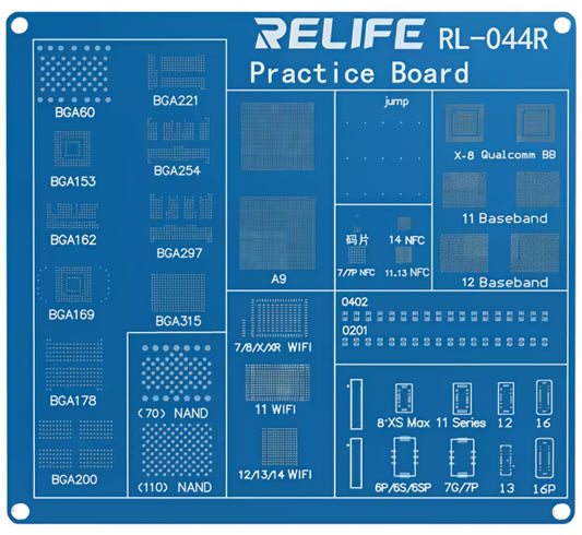 BGA ploča za vježbanje Relife RL-044R za seriju Apple iPhone
