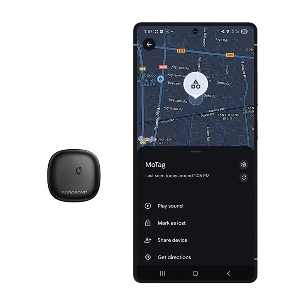 Borofone SmartTag BC105 za Android Series, Crna