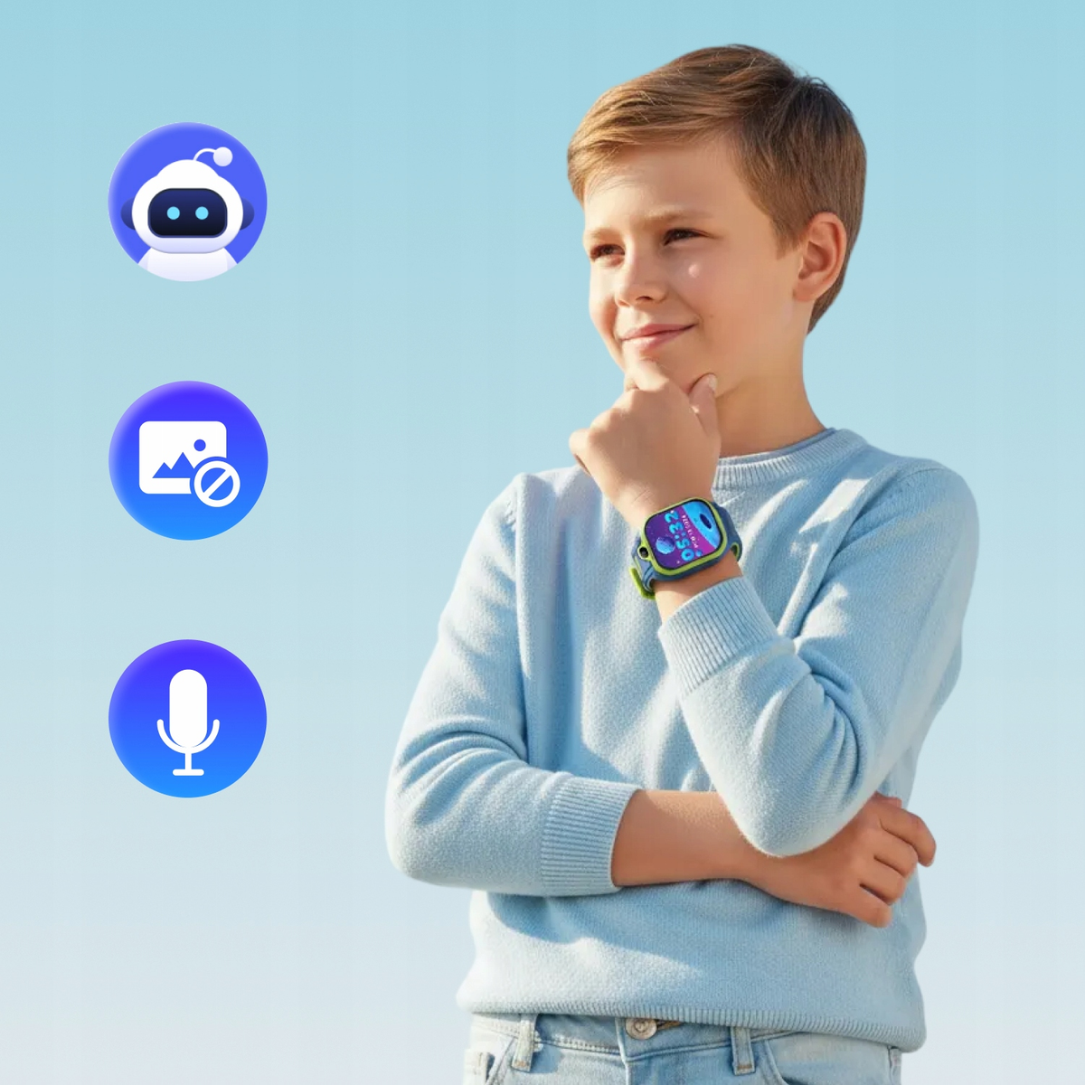 Pametni sat Forever Kids Boost KW-530 Call, Plava