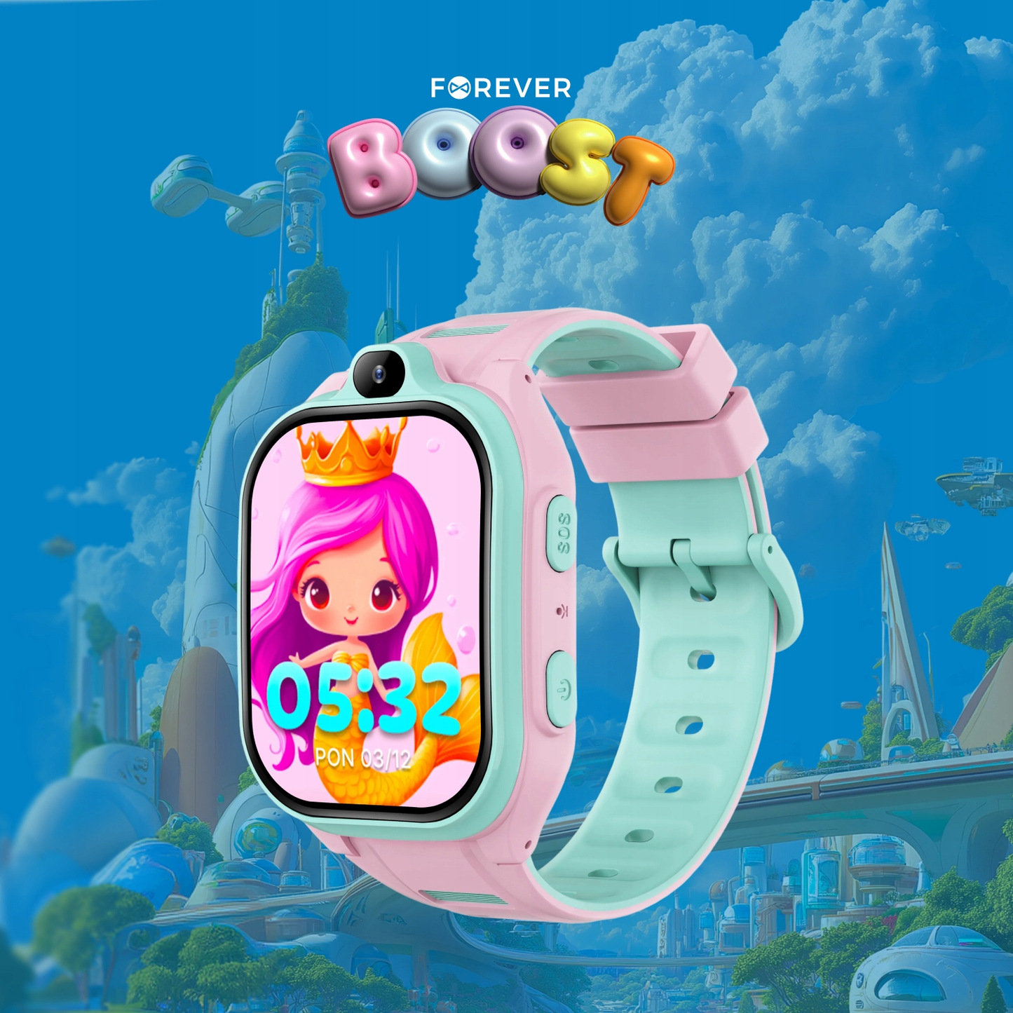 Pametni sat Forever Kids Boost KW-530 Call, Roza