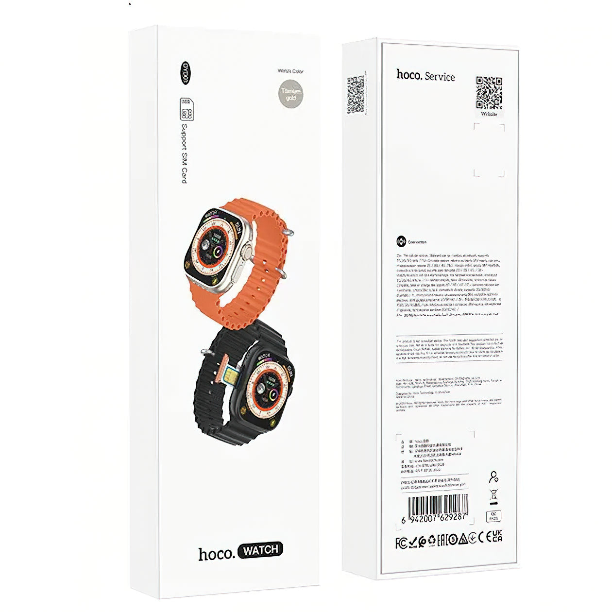 Smartwatch HOCO DYD01 Call, Crni