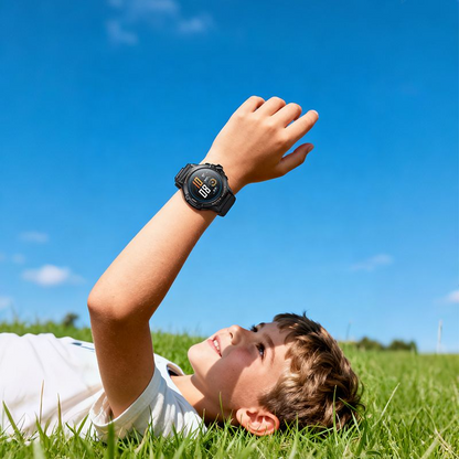 Pametni sat HOCO Y107 Kids Call, Crni, Obnovljen